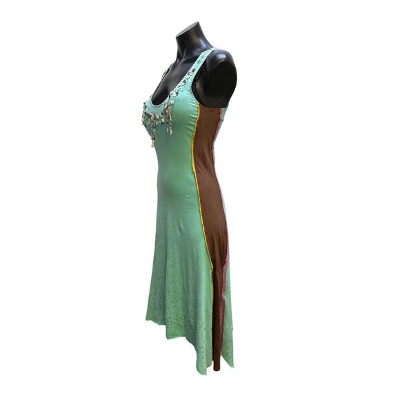 NWT A Common Thread Seafoam Green Sleeveless Dress w/Sequin & Shell Embellishmen - Picture 5 of 8